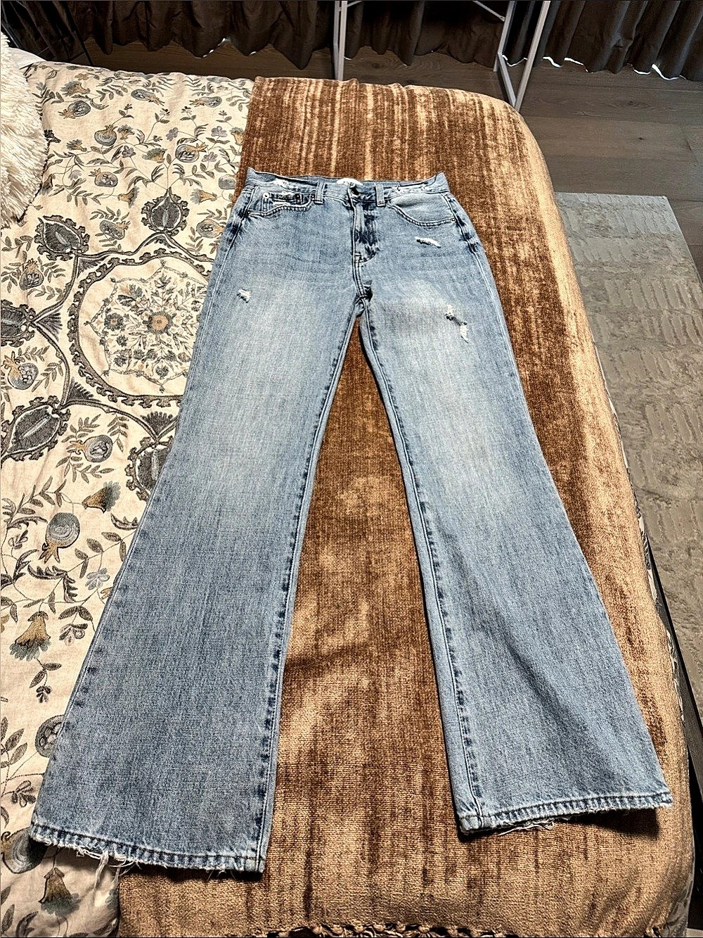 Pistola Stevie High Rise Relaxed Flare Jeans Blue Waist 26